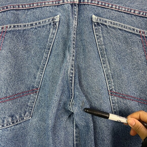 Vintage GAT Los Angeles Y2K Wide Leg Pants Skater Baggy JNCO STYLE size 11 women - Picture 3 of 12